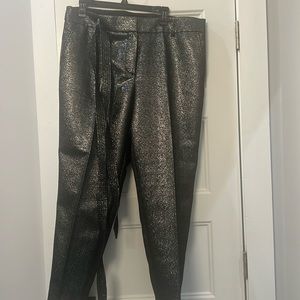 Loft Black and Silver Dress pants new with tag